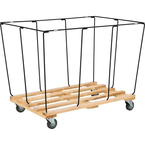 Global Industrial™ KD, 20 Bushel, Yellow Vinyl Basket Bulk Truck - PuriLite