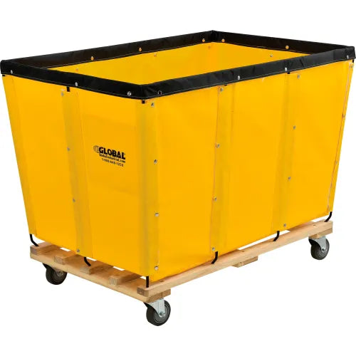 Global Industrial™ KD, 20 Bushel, Yellow Vinyl Basket Bulk Truck - PuriLite