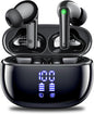 Wireless Earbuds, Bluetooth 5.3 Headphones 48 Hrs Playtime with LED Power Display Charging Case, IPX5 Waterproof Deep Bass Stereo Earphones with Mic for Android iOS Cell Phone COTOE - PuriLite