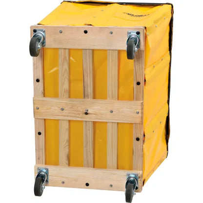 Global Industrial™ KD, 16 Bushel, Yellow Vinyl Basket Bulk Truck - PuriLite