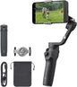 DJI Osmo Mobile 6 Gimbal Stabilizer for Smartphones, 3-Axis Phone Gimbal, Built-in Extension Rod, Object Tracking, Portable and Foldable, Vlogging Stabilizer, YouTube TikTok, Slate Gray - PuriLite