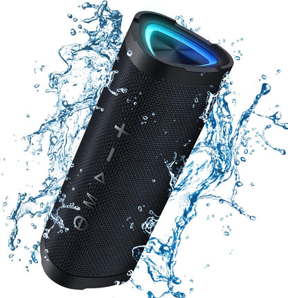 Vanzon Bluetooth Speakers, Portable Wireless Speaker, IPX7 Waterproof Bluetooth Speaker with 24H Playtime, 24W Loud Stereo Sound, TWS Pairing and RGB Lights, Suitable for Outdoor, Home, Beach, Pool - PuriLite