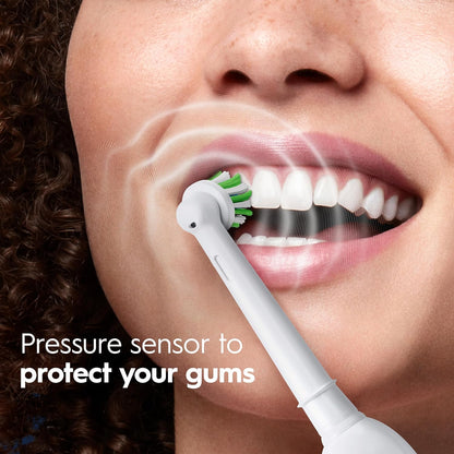 Oral-B Pro 1000 Electric Toothbrush Twin Pack, Black and White, Rechargeable Power Toothbrush, 2 Count - PuriLite