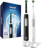 Oral-B Pro 1000 Electric Toothbrush Twin Pack, Black and White, Rechargeable Power Toothbrush, 2 Count - PuriLite
