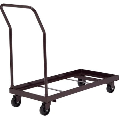 Interion® Chair Cart For Folding Chairs - Horizontal Stack - 36 Chair Capacity - PuriLite