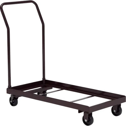 Interion® Chair Cart For Folding Chairs - Horizontal Stack - 36 Chair Capacity - PuriLite