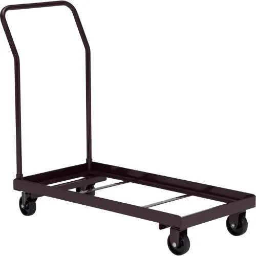 Interion® Chair Cart For Folding Chairs - Horizontal Stack - 36 Chair Capacity - PuriLite