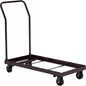 Interion® Chair Cart For Folding Chairs - Horizontal Stack - 36 Chair Capacity - PuriLite