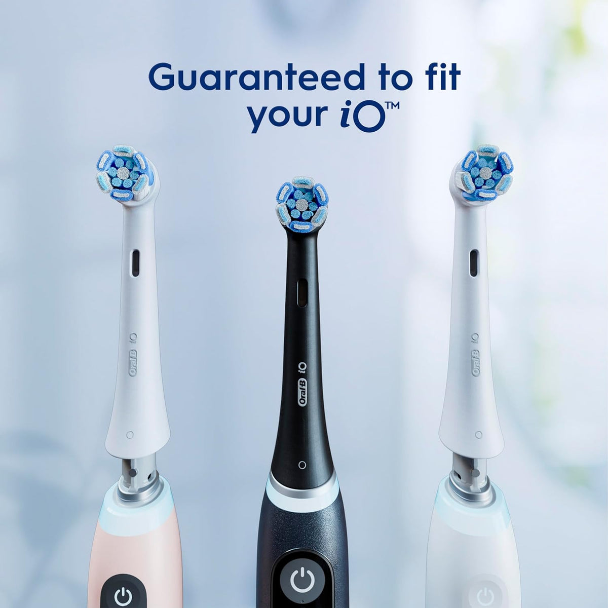 Oral-B iO Genuine Replacement Brush Heads, Ultimate Clean, Refills for Oral-B iO Electric Toothbrushes, Black, 4 Count - PuriLite