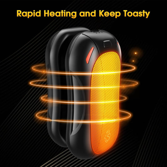 2 Pack Hand Warmer Rechargeable 6000mAh, FANDLISS Electric Potable Pocket Heater, Reusable Hand Warmer for Outdoor/Indoor/Working/Studying/Camping/Golf/Pain Relief/Warm Gifts for Women Men - PuriLite