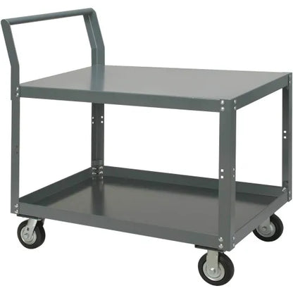 Global Industrial™ Service Cart w/2 Shelves, 1200 lb. Capacity, 48"L x 30"W x 30"H, Gray - PuriLite