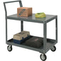 Global Industrial™ Service Cart w/2 Shelves, 1200 lb. Capacity, 48"L x 30"W x 30"H, Gray - PuriLite