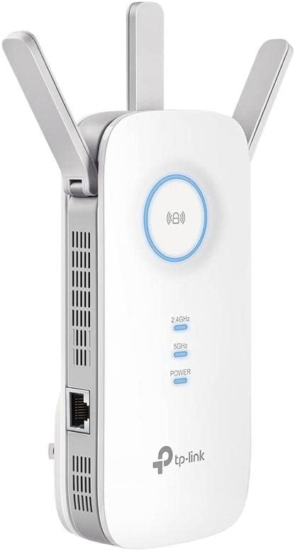 TP-Link AC1900 WiFi Extender (RE550), Covers Up to 2800 Sq.ft and 35 Devices, 1900Mbps Dual Band Wireless Repeater, Internet Booster, Gigabit Ethernet Port - PuriLite