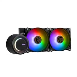MSI Fan CLE240 MAG CORELIQUID E240 AIO Liquid CPU Cooler 240mm Radiator - PuriLite