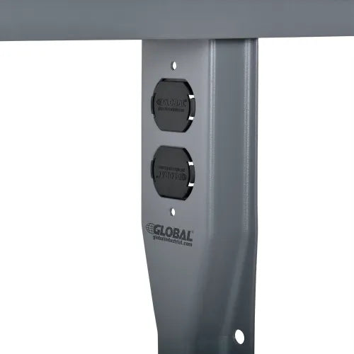 Global Industrial™ Fixed Steel Leg For Workbenches, 30"D, Gray - PuriLite