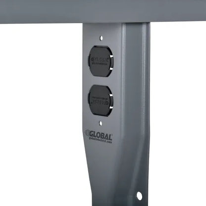 Global Industrial™ Fixed Steel Leg For Workbenches, 30"D, Gray - PuriLite