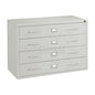 Interion® Media Cabinet 4 Drawer Putty - PuriLite