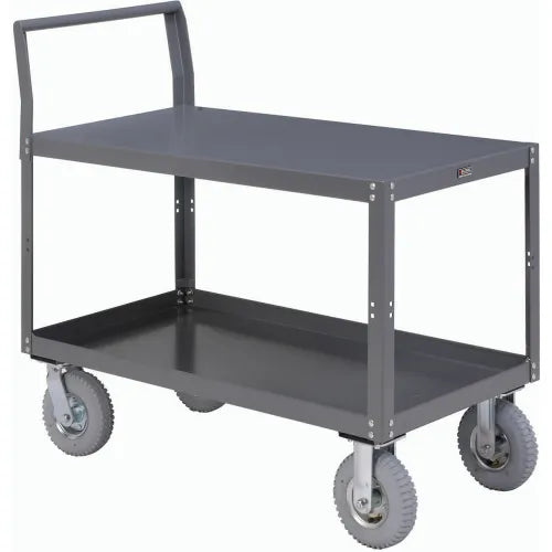 Global Industrial™ Service Cart w/2 Shelves, 1200 lb. Capacity, 60"L x 30"W x 31"H, Gray - PuriLite