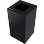 Global Industrial™ Square Recycling/Trash Can with Waste Lid, 36 Gallon, Black - PuriLite