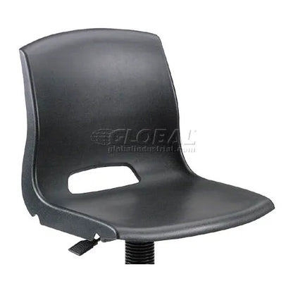 Interion® Plastic Stool - Height Adjustable - Black - PuriLite