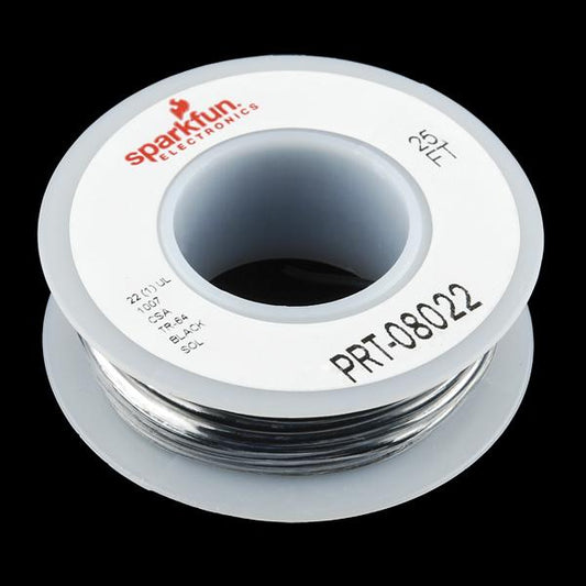Hook-up Wire - Black (22 AWG) - PuriLite