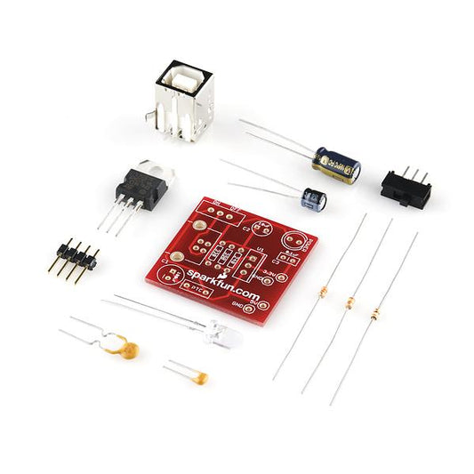Breadboard Power Supply USB - 5V/3.3V - PuriLite