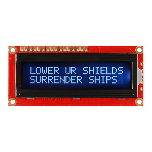 Basic 16x2 Character LCD - White on Black 3.3V - PuriLite