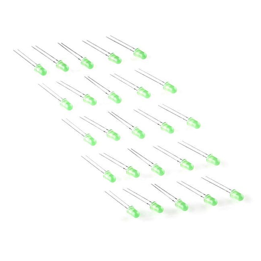 LED - Basic Green 5mm (25 pack) - PuriLite
