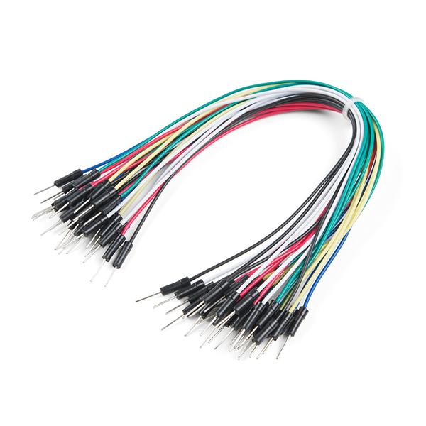 Jumper Wires Standard 7" M/M - 30 AWG (30 Pack) - PuriLite