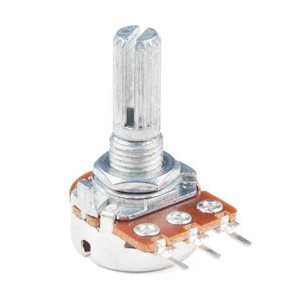 Rotary Potentiometer - 100k Ohm, Logarithmic (Panel Mount) - PuriLite