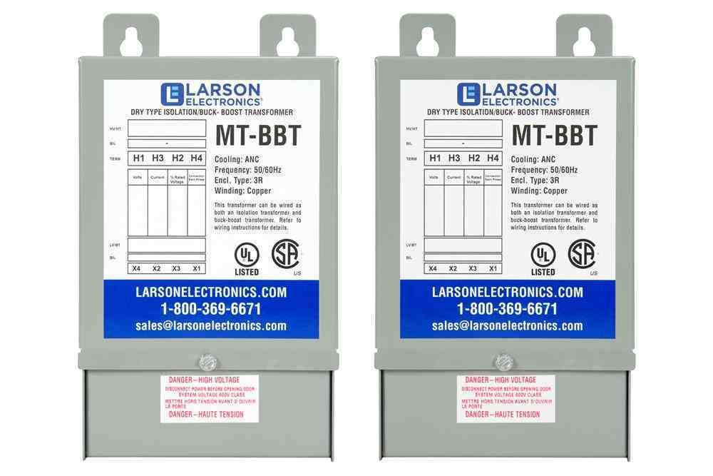 1-Phase Buck/Boost Step-Up Transformer - 120/240V Primary - 110/220V Secondary - 9.17 Amps - 50/60Hz - PuriLite