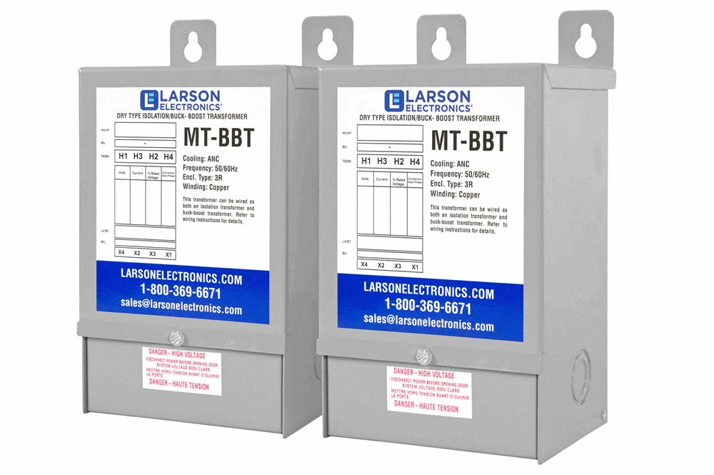 3-Phase Delta Buck/Boost Step-Down Transformer - 490V Primary - 467V Secondary - 15.3 Amps - 50/60Hz - PuriLite