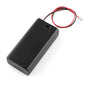 Battery Holder 2xAA with Cover and Switch - JST Connector - PuriLite