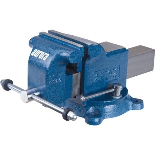 Heavy-Duty Bench Vise, 5" Jaw Width - PuriLite