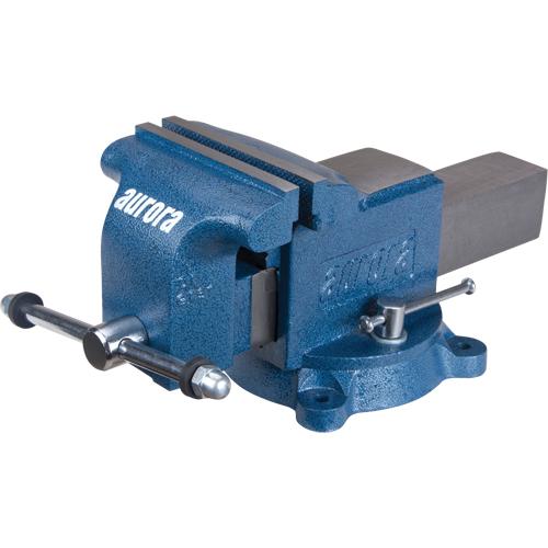 Heavy-Duty Bench Vise, 6" Jaw Width - PuriLite