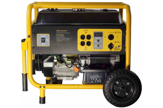 Larson 9000 Watt Air Cooled Gasoline Powered Portable Generator w/ Wheels - Electric Start - 120/240V - PuriLite
