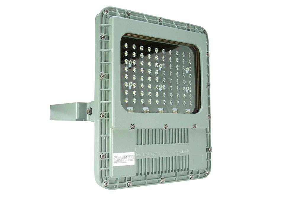 200W Explosion Proof LED Fixture - 380-415V AC - ATEX/IECEx Rated, Z1/Z2, Z21/Z22 - IP66 - Pole Mount - PuriLite