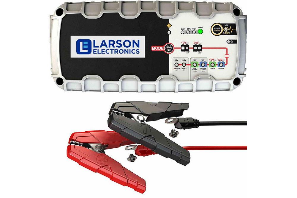 26A Smart Battery Charger - 240V to 24V DC - LED Indicator Lights - Weather Resistant - PuriLite