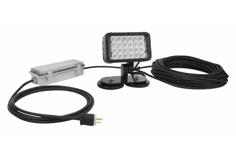 72W LED Blasting Light - Waterproof - Magnetic Mount - 4320 Lumens - High Voltage - 120-277V AC Stepped Down to 24 V DC - PuriLite