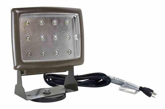 LED Blasting Light w/ 200lb. Grip Magnetic Base - 120V AC - (12) 3.3W LEDs - 5-15P Molded Male Plug - PuriLite