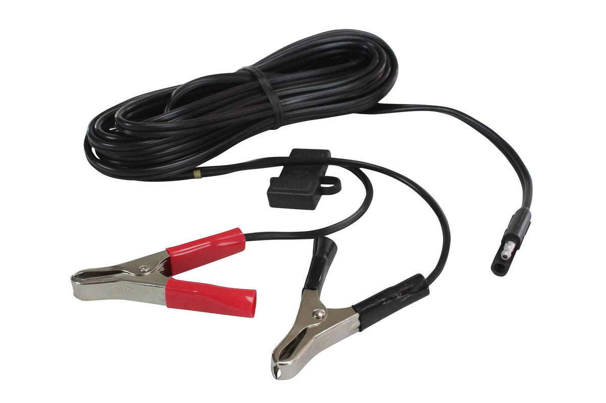 Larson C-16-BC 16 foot outdoor rated cord with spring battery clamps - PuriLite
