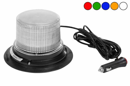 Class 1 LED Beacon with 30 Strobe Light Patterns - Magnet Mount - Cigarette Plug Cord - PuriLite