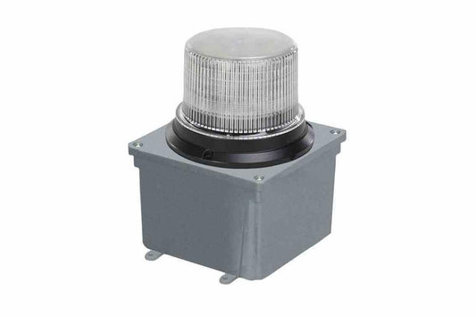 Rechargeable Class 1 LED Strobe Light - 40aH Lithium Ion Battery - 26 Hr Runtime - Permanent Mount - Wireless Remote - PuriLite