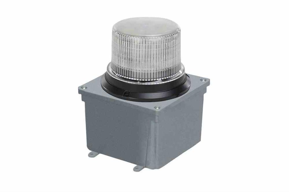 Rechargeable Class 1 LED Indicator Light - 40aH Lithium Ion Battery - 26Hr Runtime - Permanent Mount - PuriLite