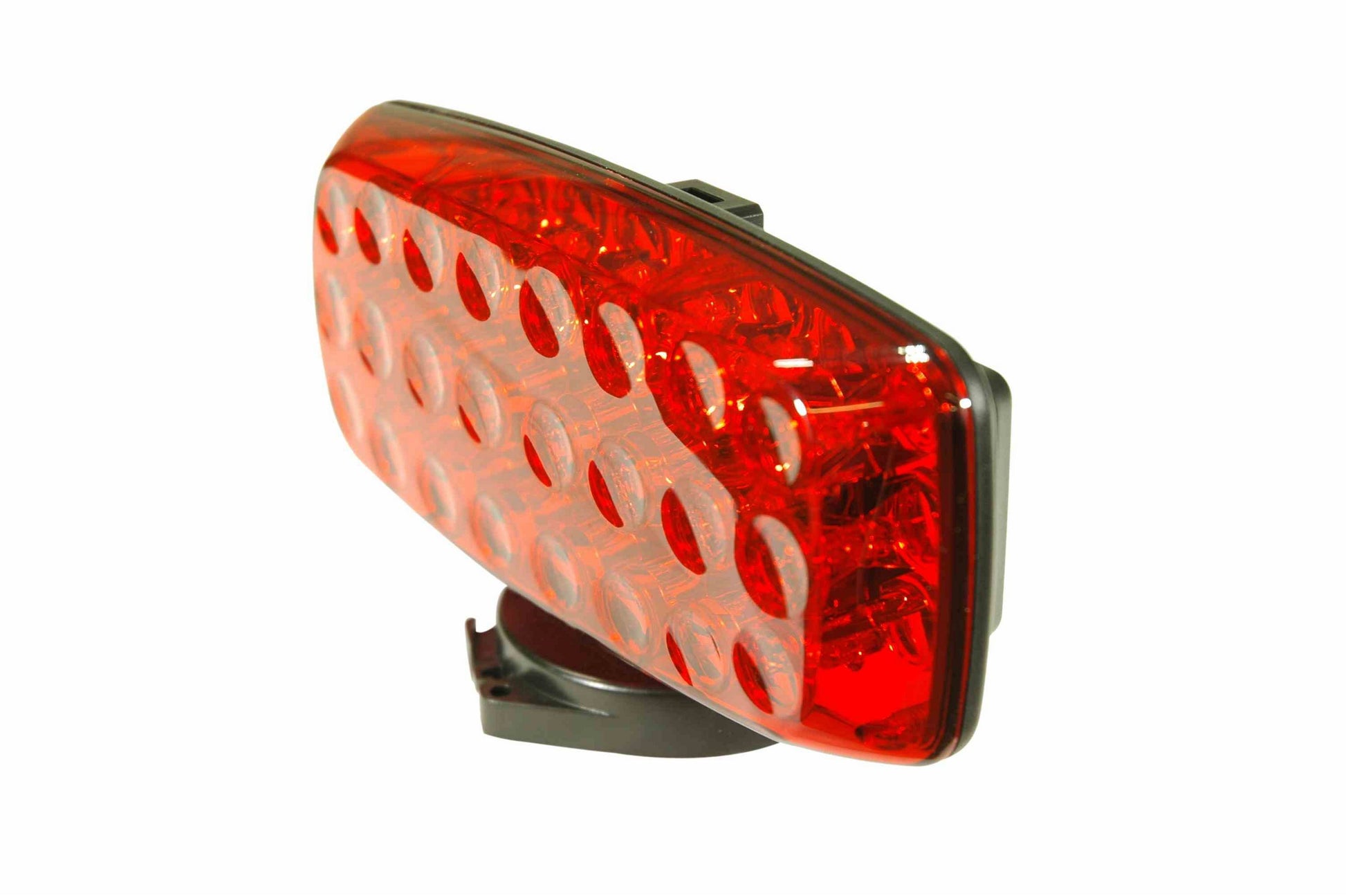 Larson Red LED Strobe Light w/ Back and Base Magnetic Mount - 24 LEDs - 4-AA Batteries - Strobe or Steady - PuriLite