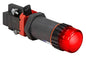 12mA Explosion Proof LED Pilot Light - Class I, II, III - 220-240V AC/DC, Long Barrel - Red - TB - N4X - PuriLite