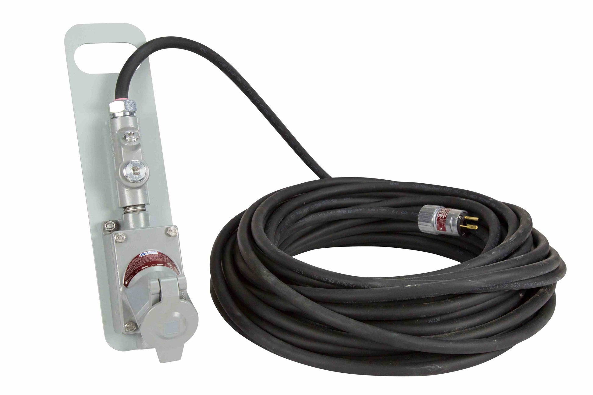 Larson Explosion Proof Extension Cord - 15' 12/3 SOOW Cord - 20 Amp Service - PuriLite