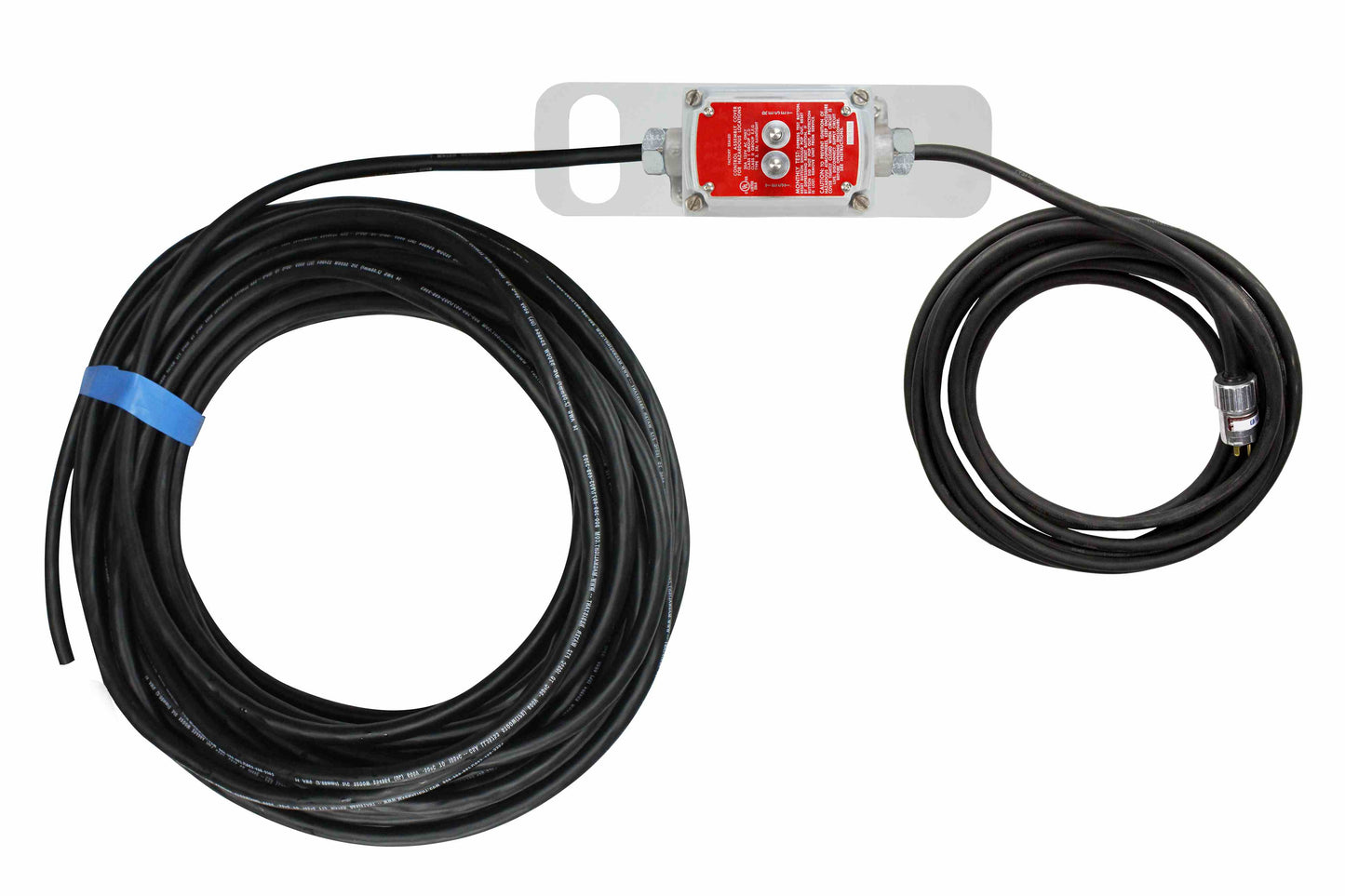 Larson Explosion Proof 4 Outlet Extension Cord - (4) Outlets - 20A Continual Service - 100 Meter 10/3 SOOW - PuriLite