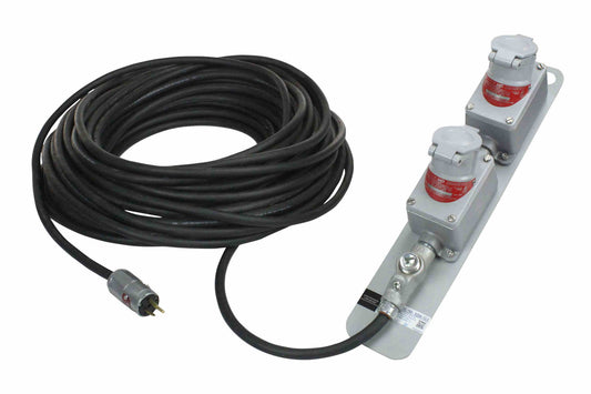Larson 480W High Bay LED Light - 60,000 Lumens 250VDC - Stainless Steel Bracket & Anti Shock Mount - Cranes - PuriLite