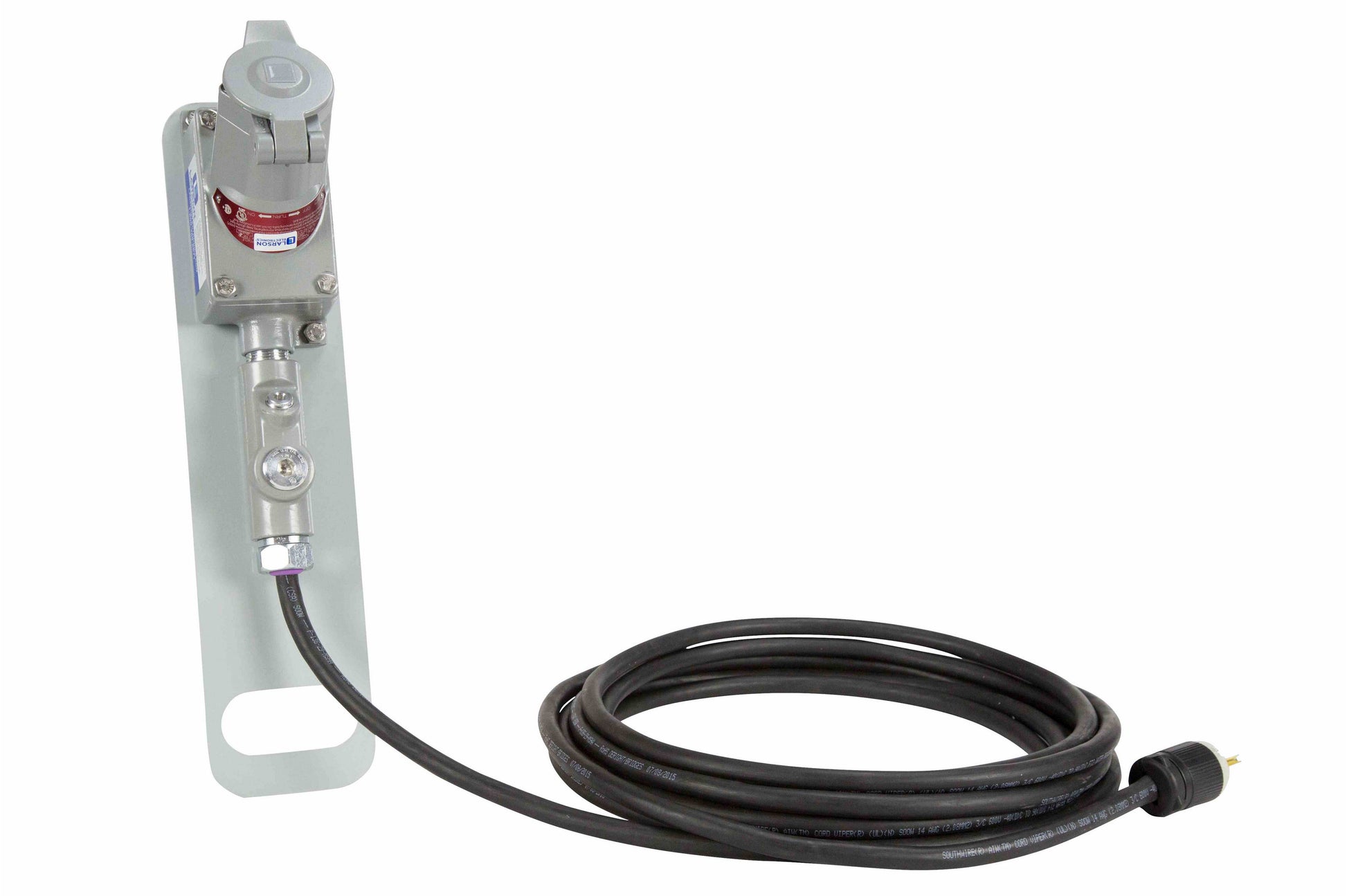 Larson Portable Explosion Proof Receptacle - Class I, Div. I - 20 Amps - Inline GFCI - 50' 12/3 SOOW - PuriLite